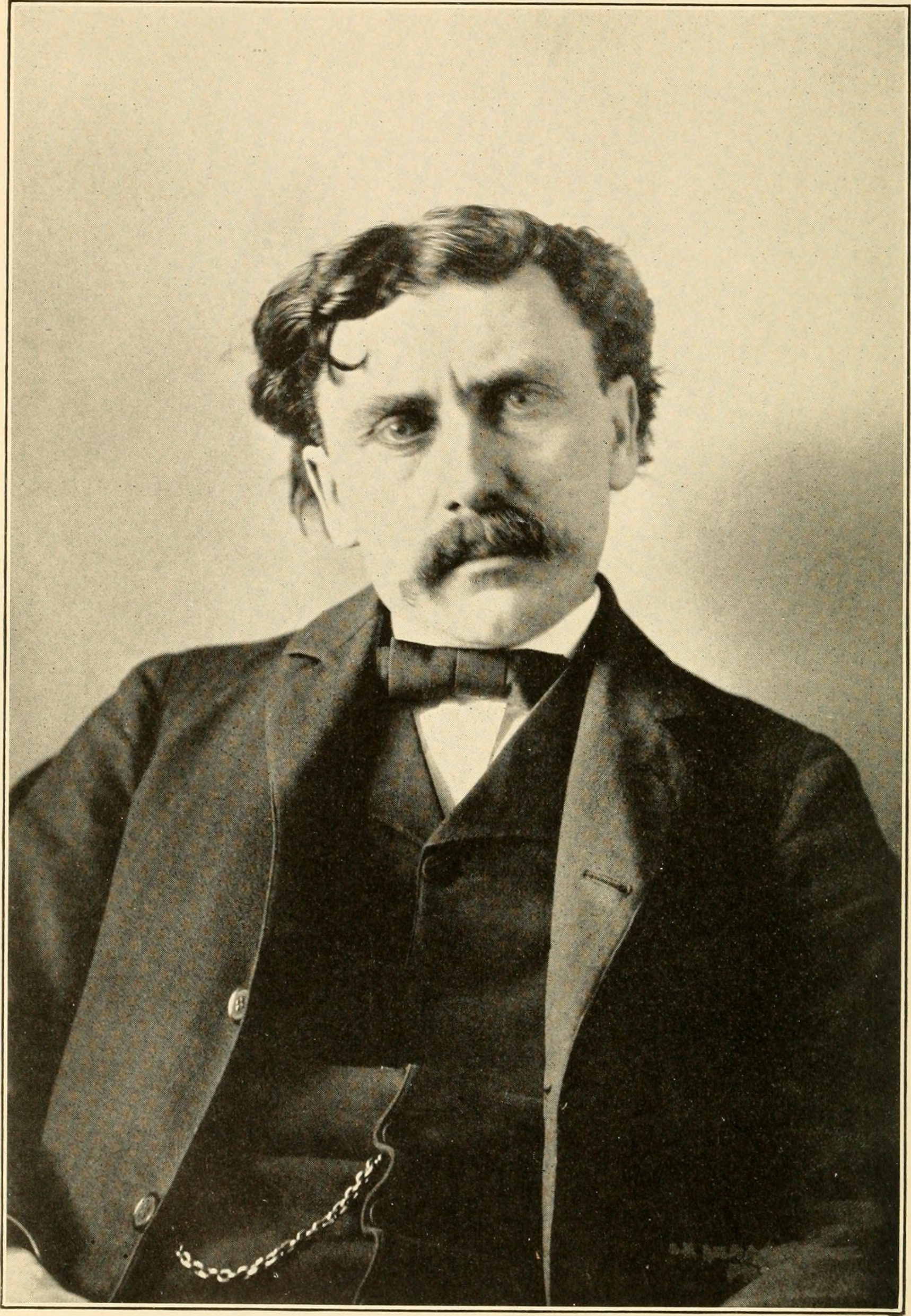 Portrait photograph of James Mooney, Smithsonian Bureau of American Ethnology ethnologist, published 1922.